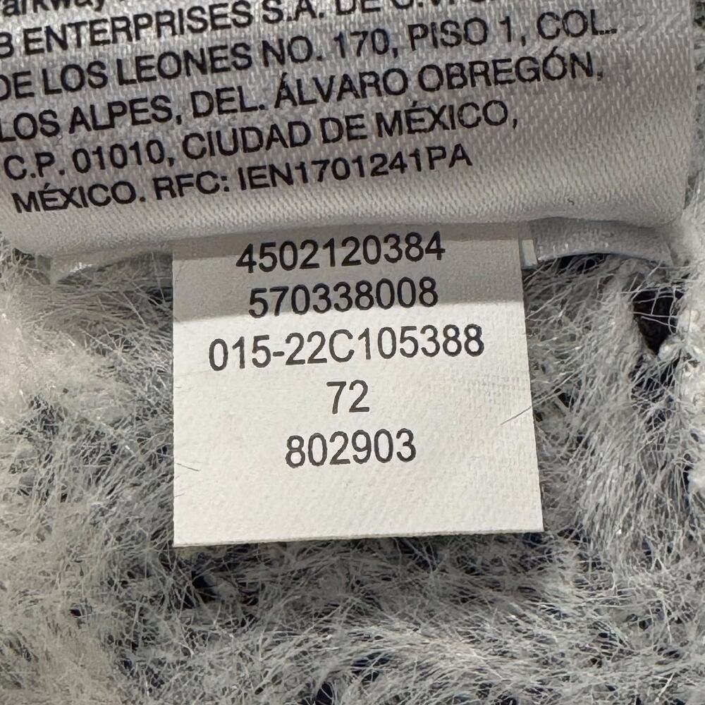 Chicos Cardigan Long Houndstooth Fuzzy Open Cottage Cozy Statement 1 Medium 8 - Picture 5 of 7